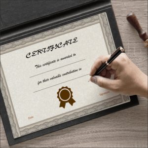 Certificates